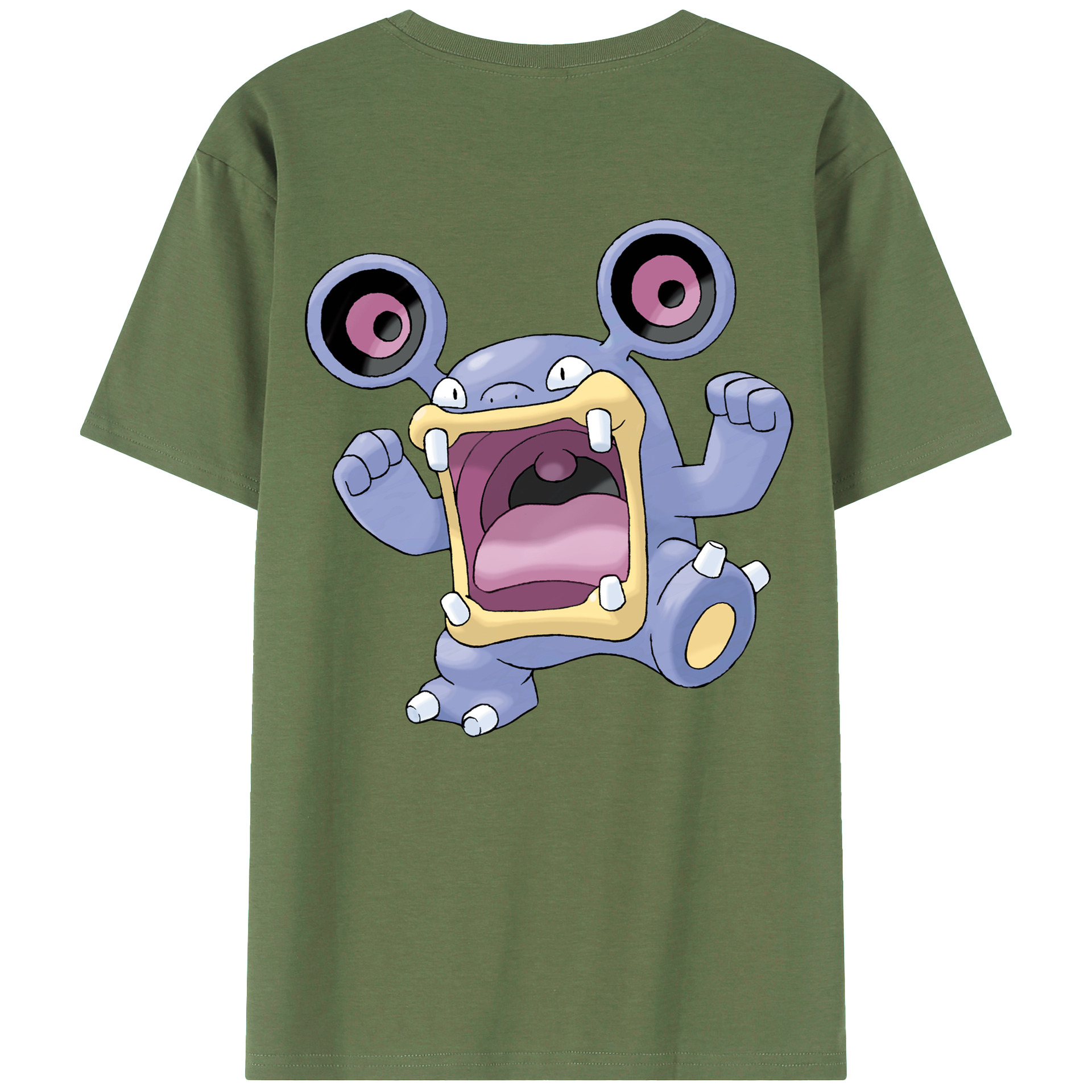 （画像用） ポケットモンスター Pokémon 綿100％ メンズ半袖Tシャツ（バックプリント） 通気性